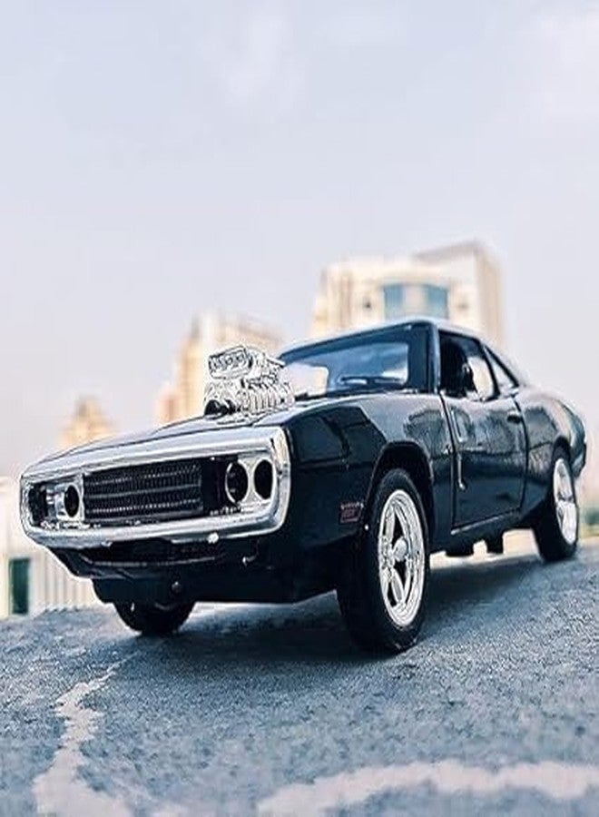 RAHU Exclusive Alloy Metal Pull Back Die-cast Car Fast & Furious 7 Diecast Metal Pullback Toy car with Openable Doors & Light, Music Boys Gifts Toys for Kids【Colors as Per Stock】 - Image 2